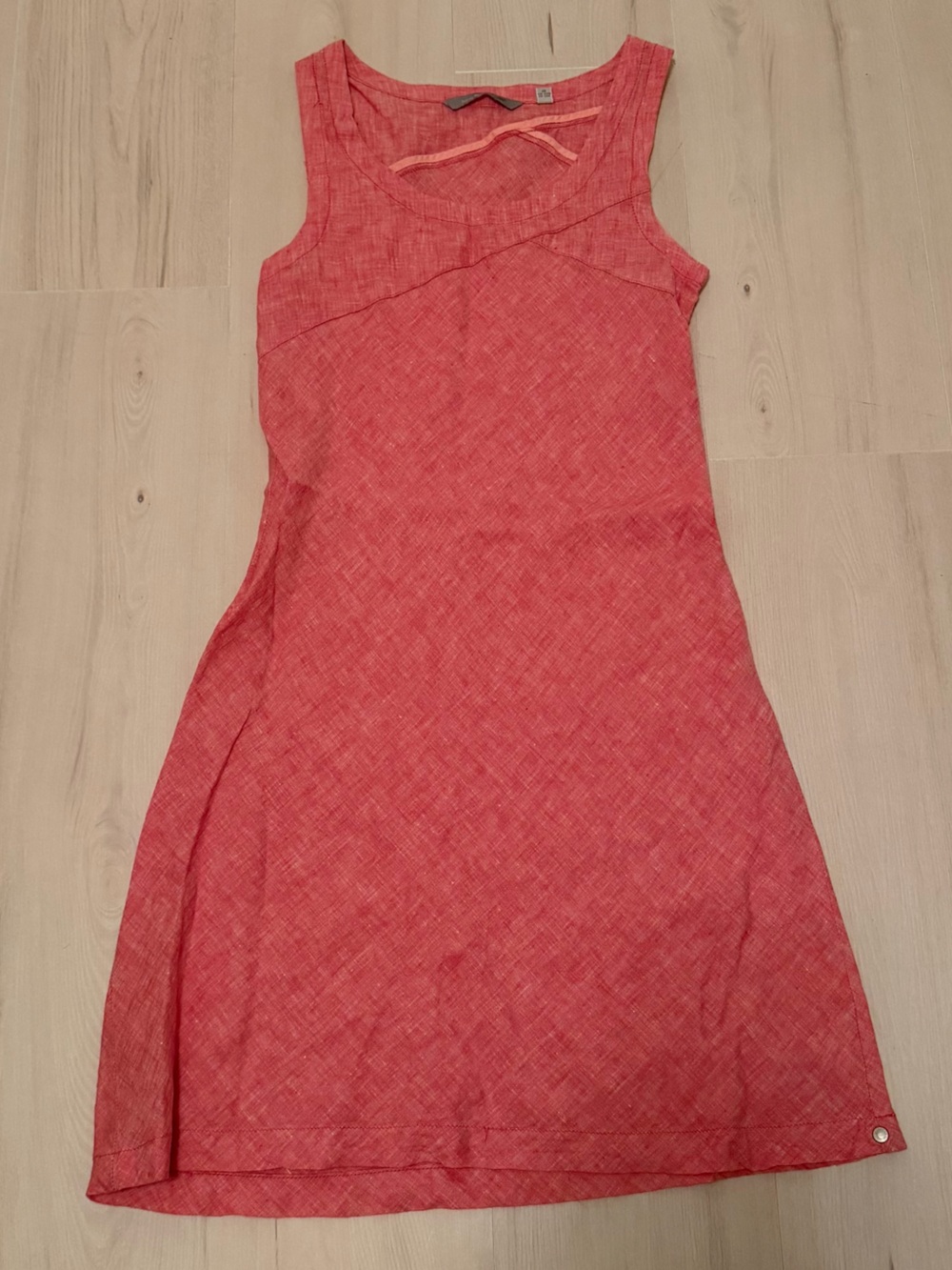 Horny Toad Sleeveless Red/Pink Linen Dress XS